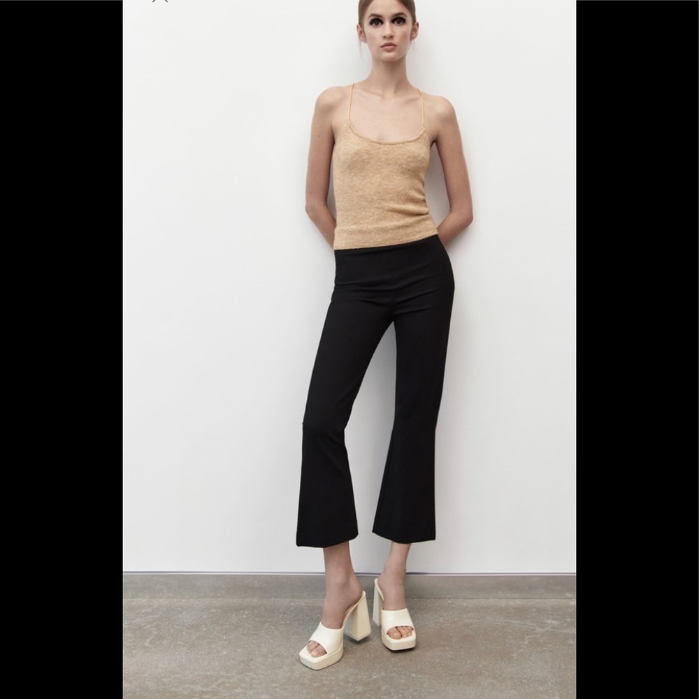 ZARA Cropped Flare Pants